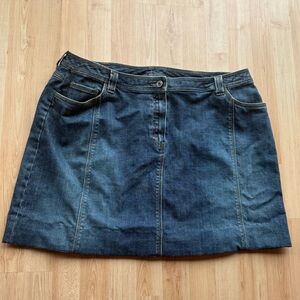 Denim Talbots Mini Skirt Y2K Plus Size 18W Stretch